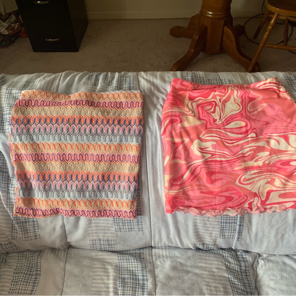XS mini skirts (two of them)